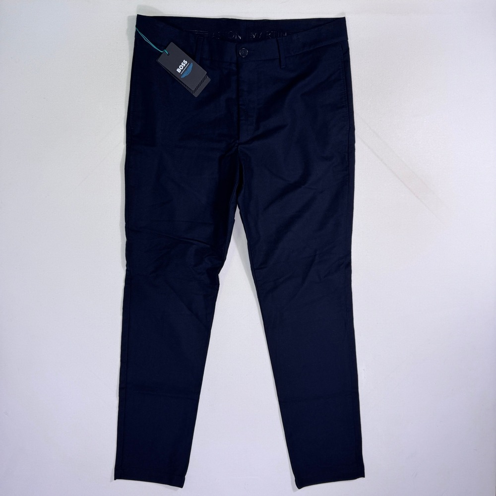 BOSS x Aston Martin Kaiton Slim Fit Black Pants Trousers Men's 34x32 (35x31) NWT